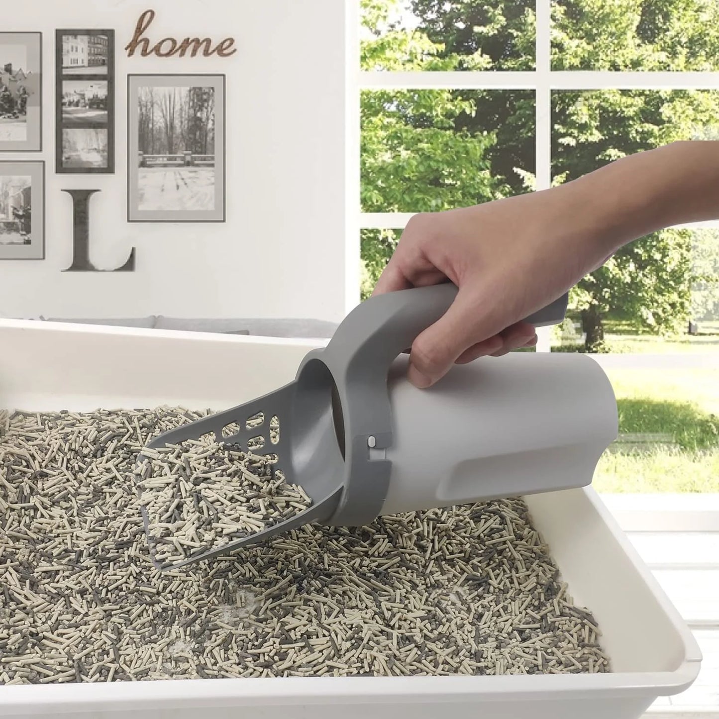 Self-Bagging Cat Litter Scoop - No-Touch System