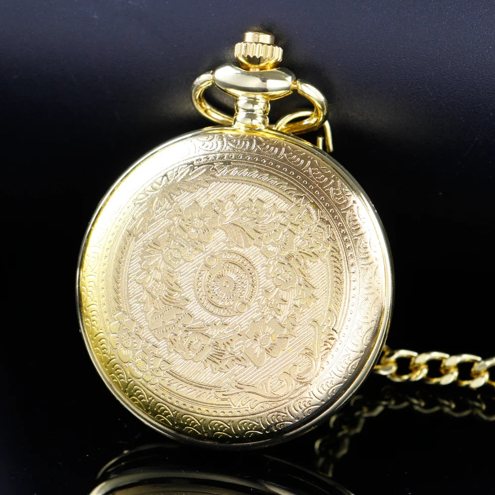 To My Son Pocket Watch - Personalized Gift from Mom/Dad with Chain